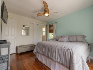 Wall Mounted TV in King Bedroom